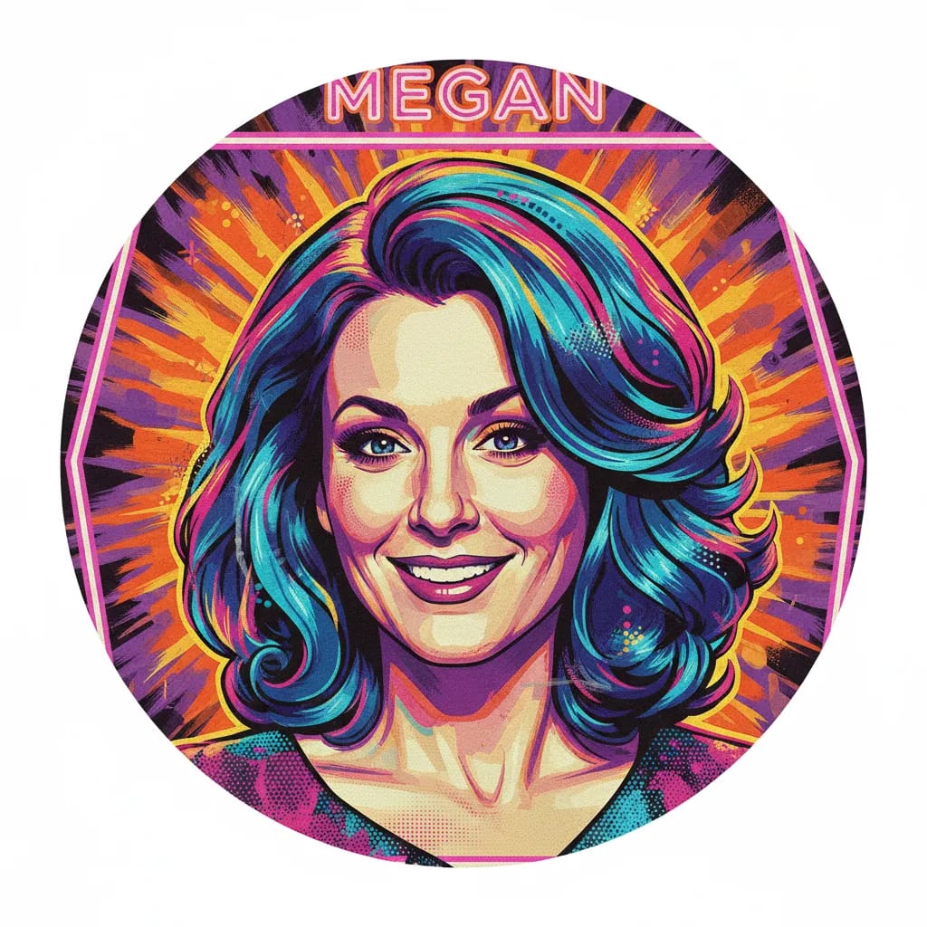 Artistic portrait of Megan Mullally