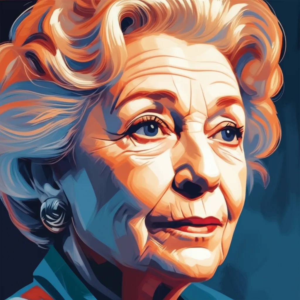 Artistic portrait of Jessica Tandy