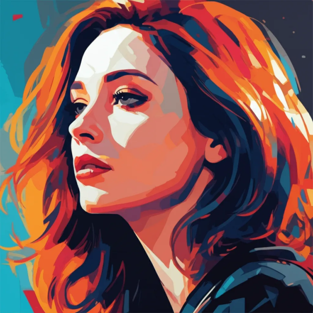 Artistic portrait of Carice van Houten