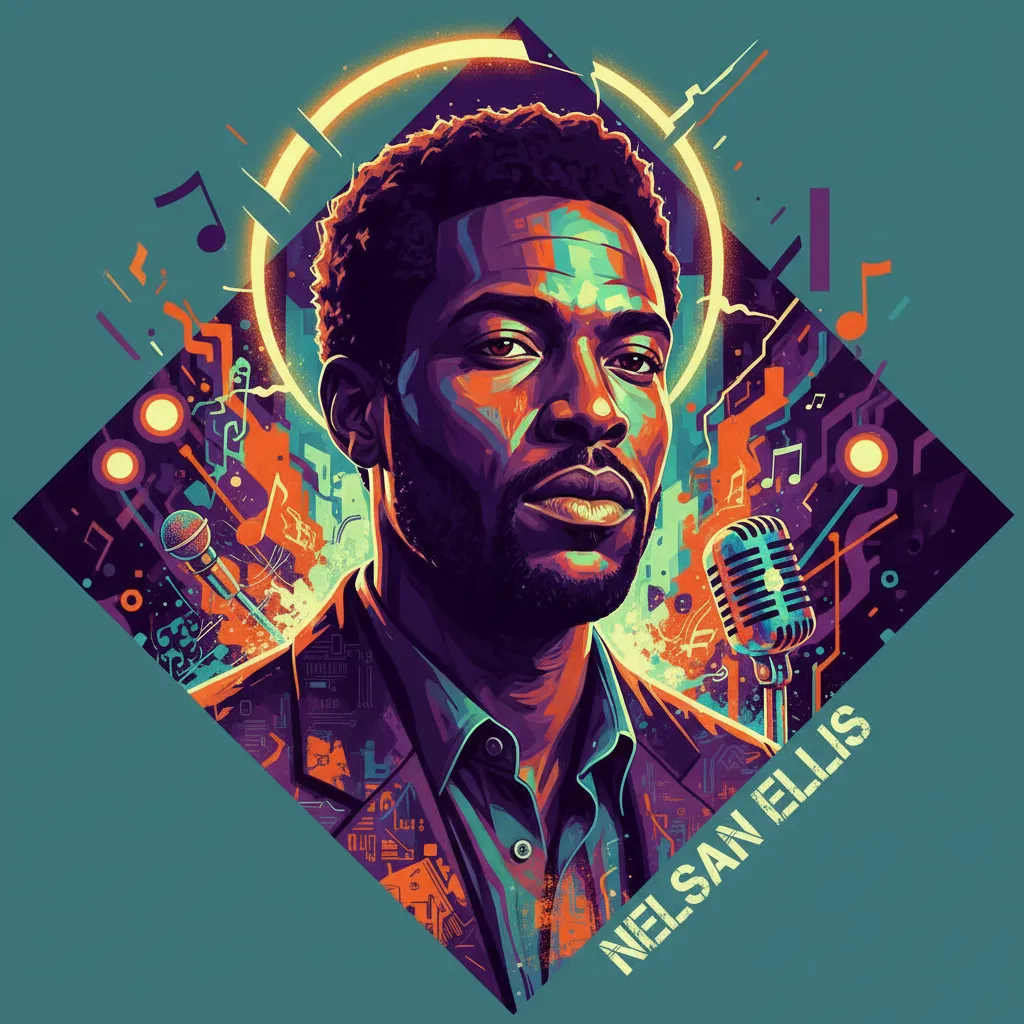 Artistic portrait of Nelsan Ellis