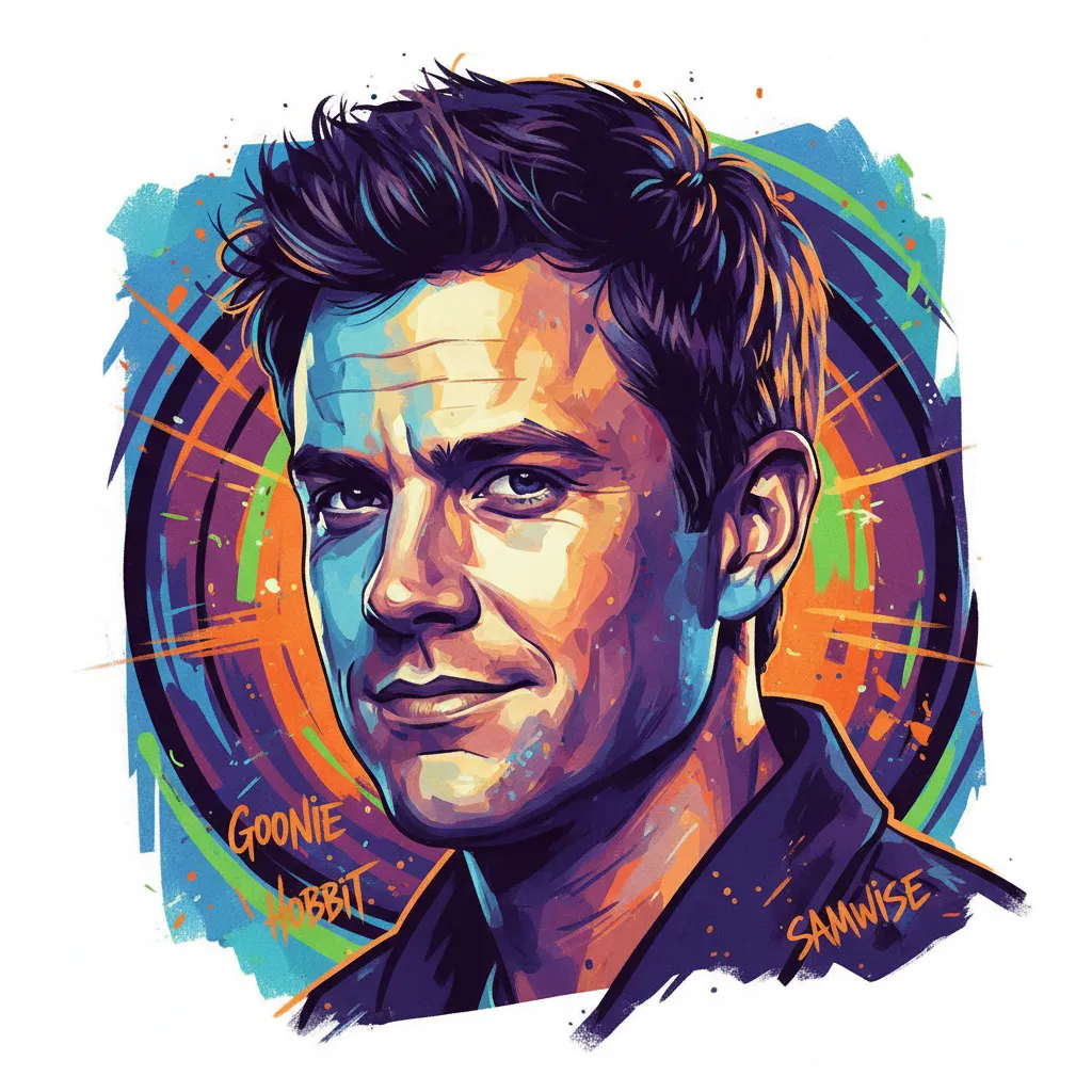 Artistic portrait of Sean Astin