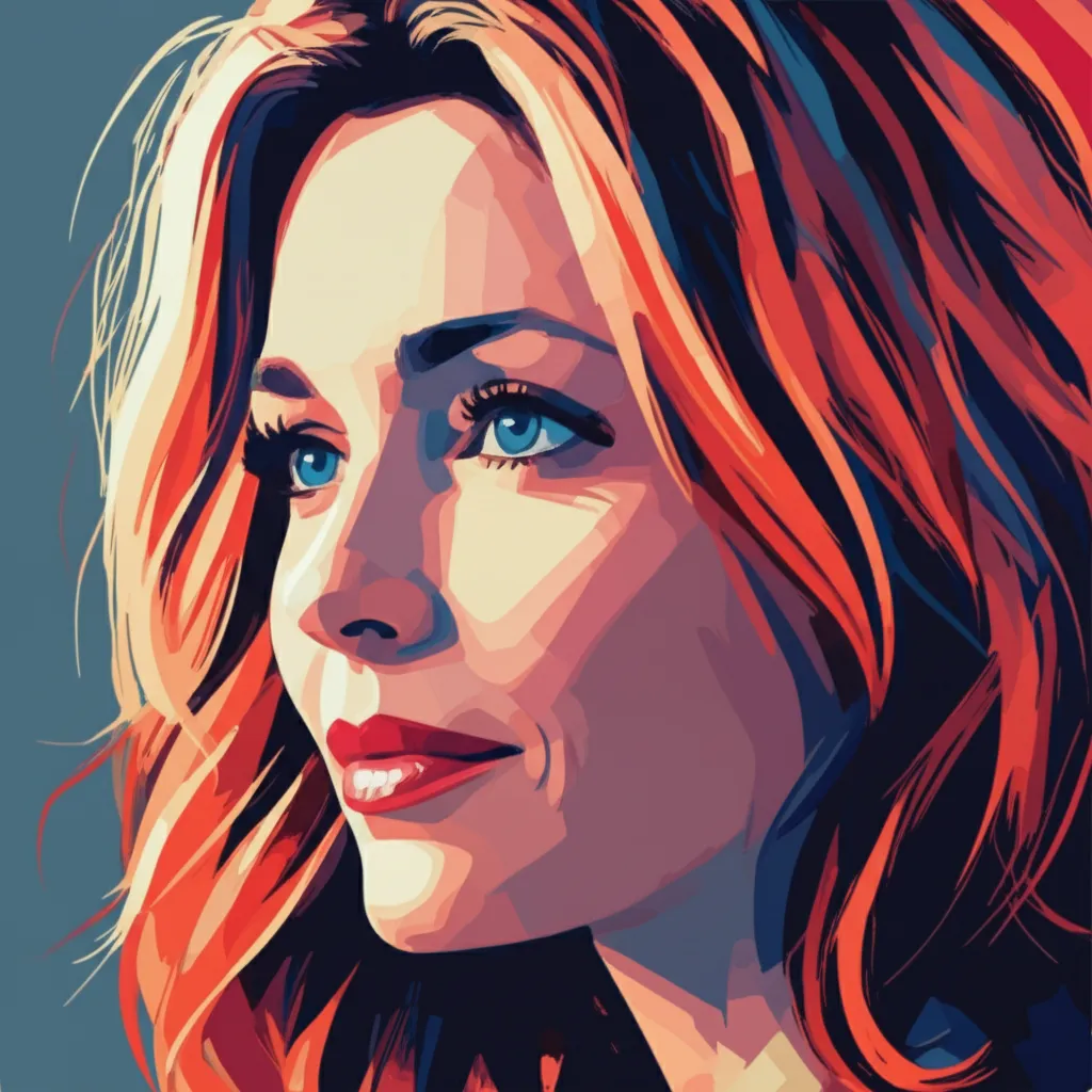Artistic portrait of Teri Hatcher