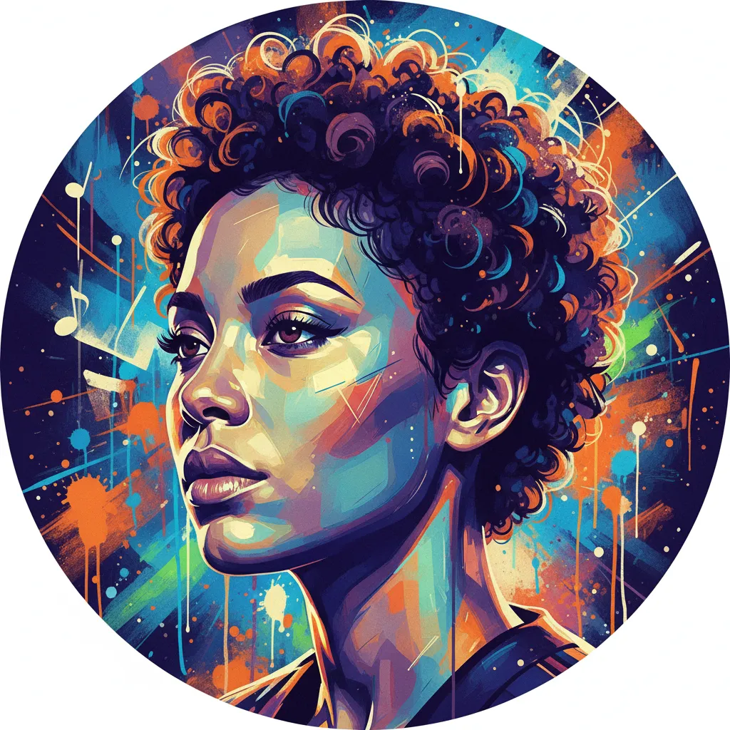 Artistic portrait of Christina Vidal