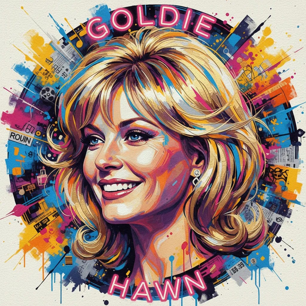 Artistic portrait of Goldie Hawn