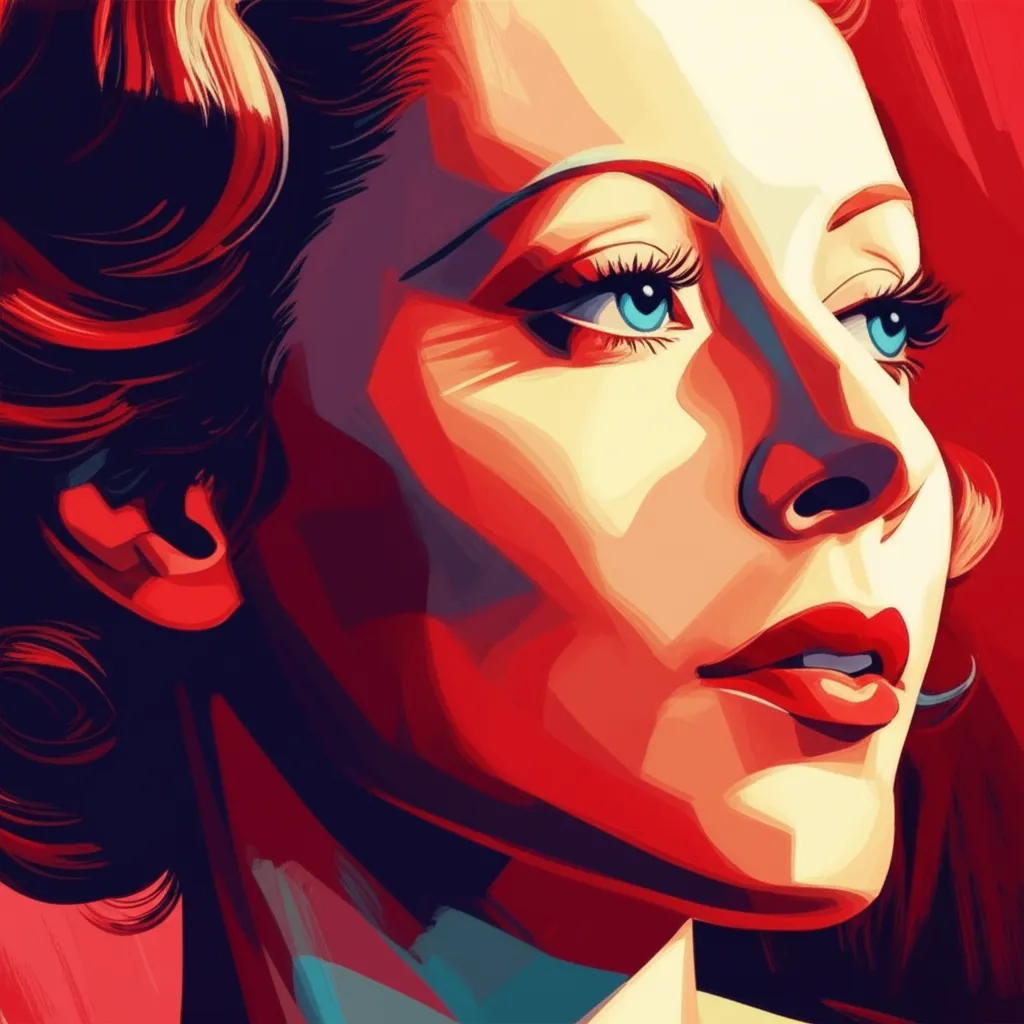 Artistic portrait of Jean Arthur