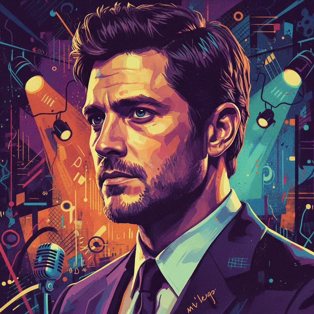 Artistic portrait of Milo Ventimiglia