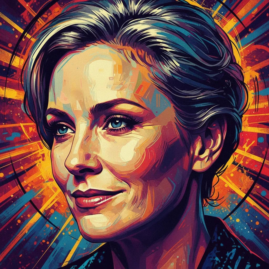 Artistic portrait of Felicity Huffman