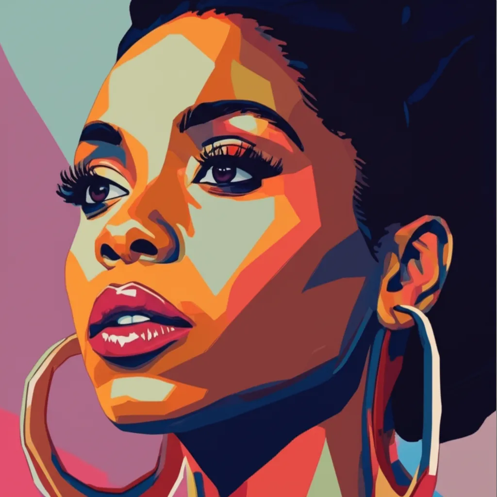 Artistic portrait of Cynthia Erivo
