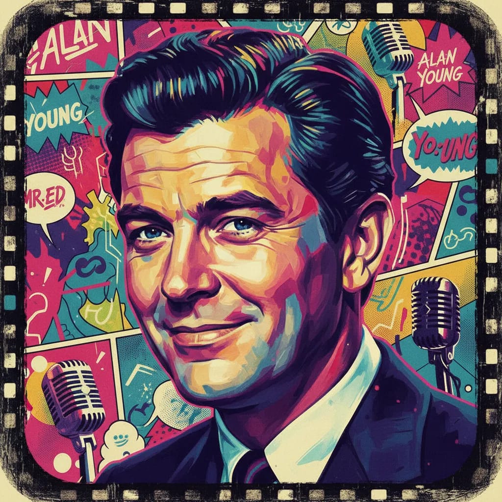 Artistic portrait of Alan Young