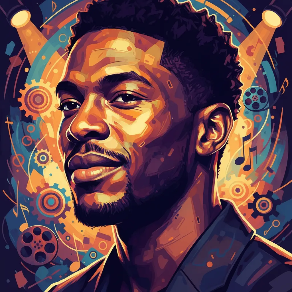 Artistic portrait of De'Shawn Washington
