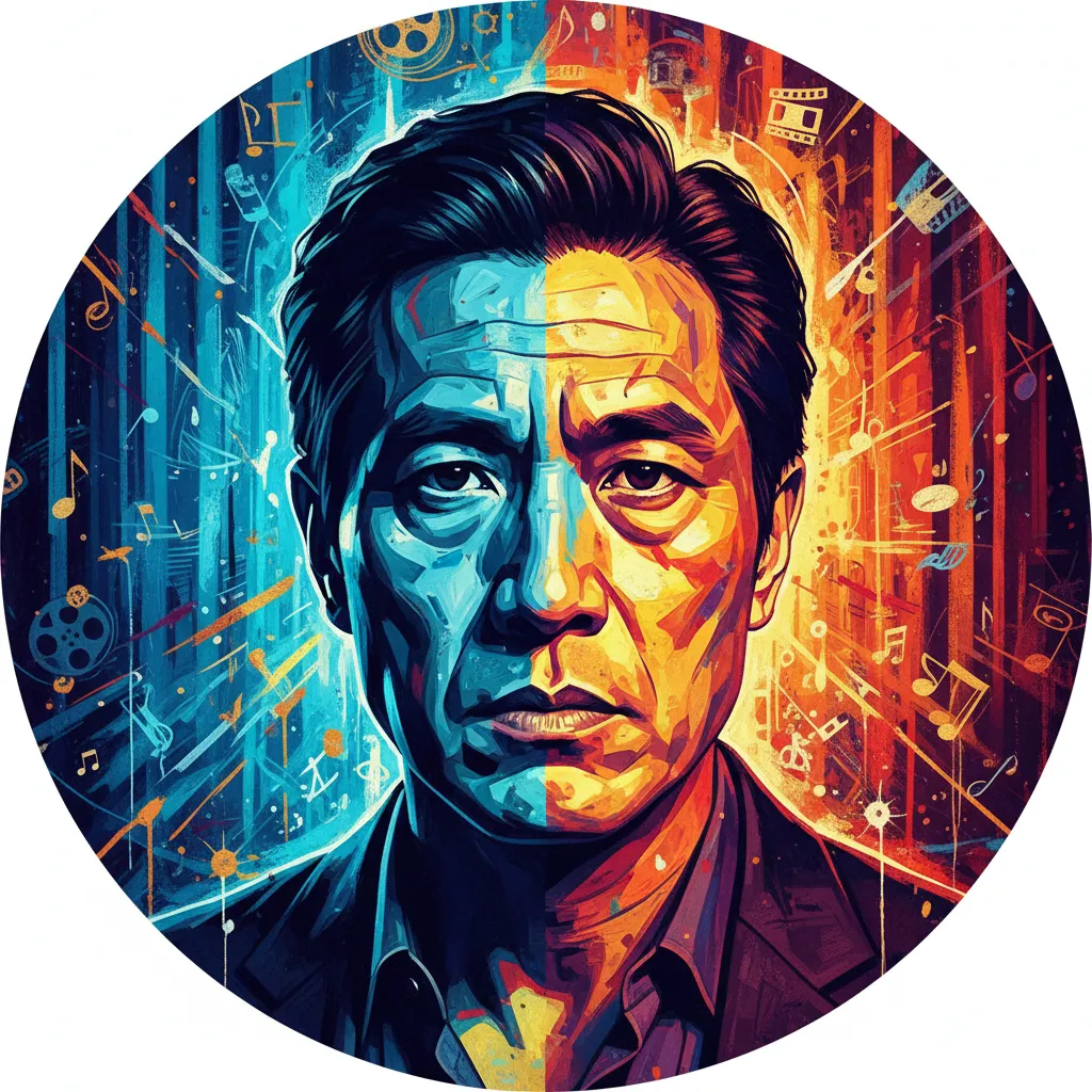Artistic portrait of Victor Wong