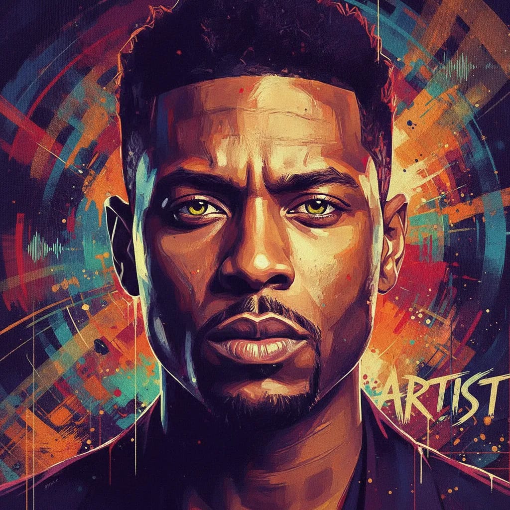 Artistic portrait of T.I.