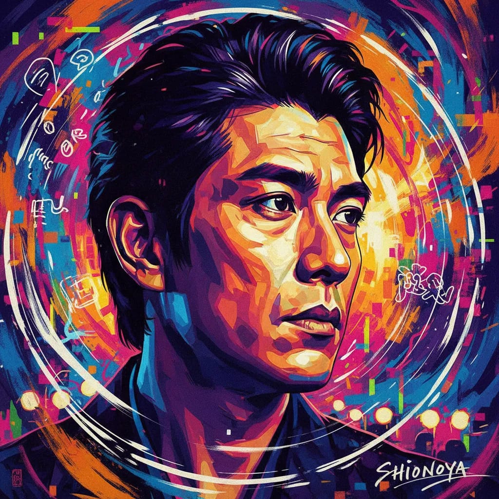 Artistic portrait of Masayuki Shionoya