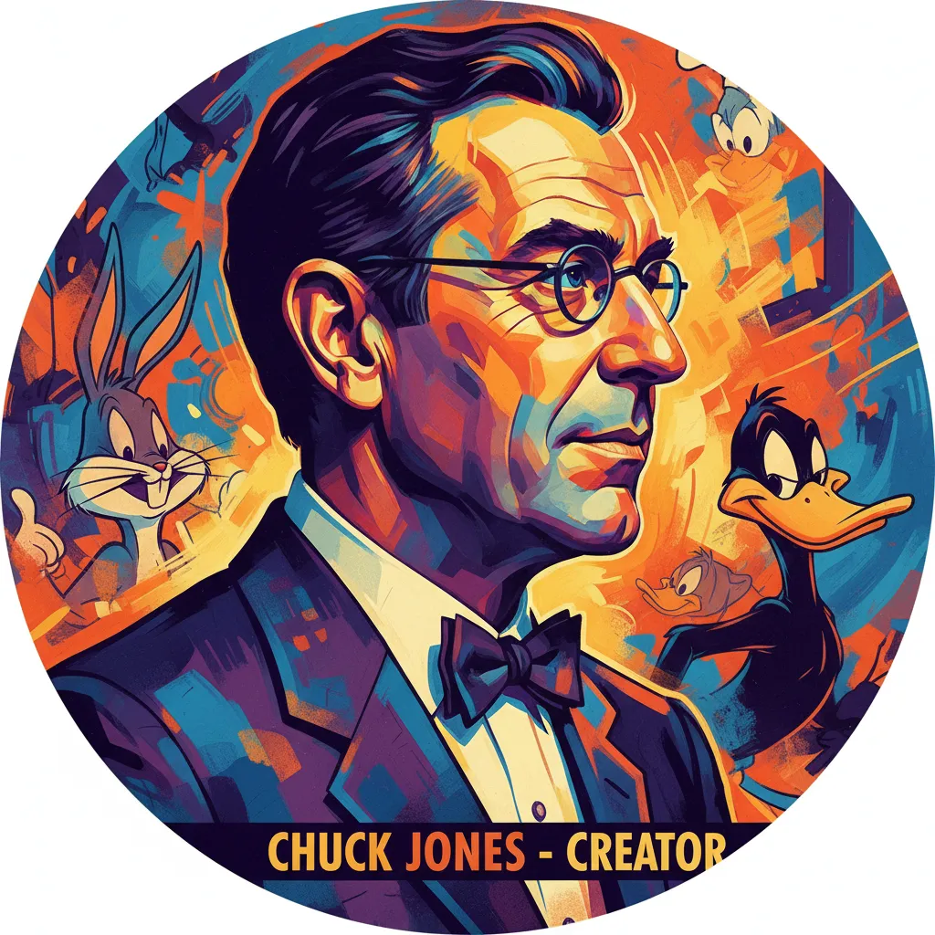 Artistic portrait of Chuck Jones