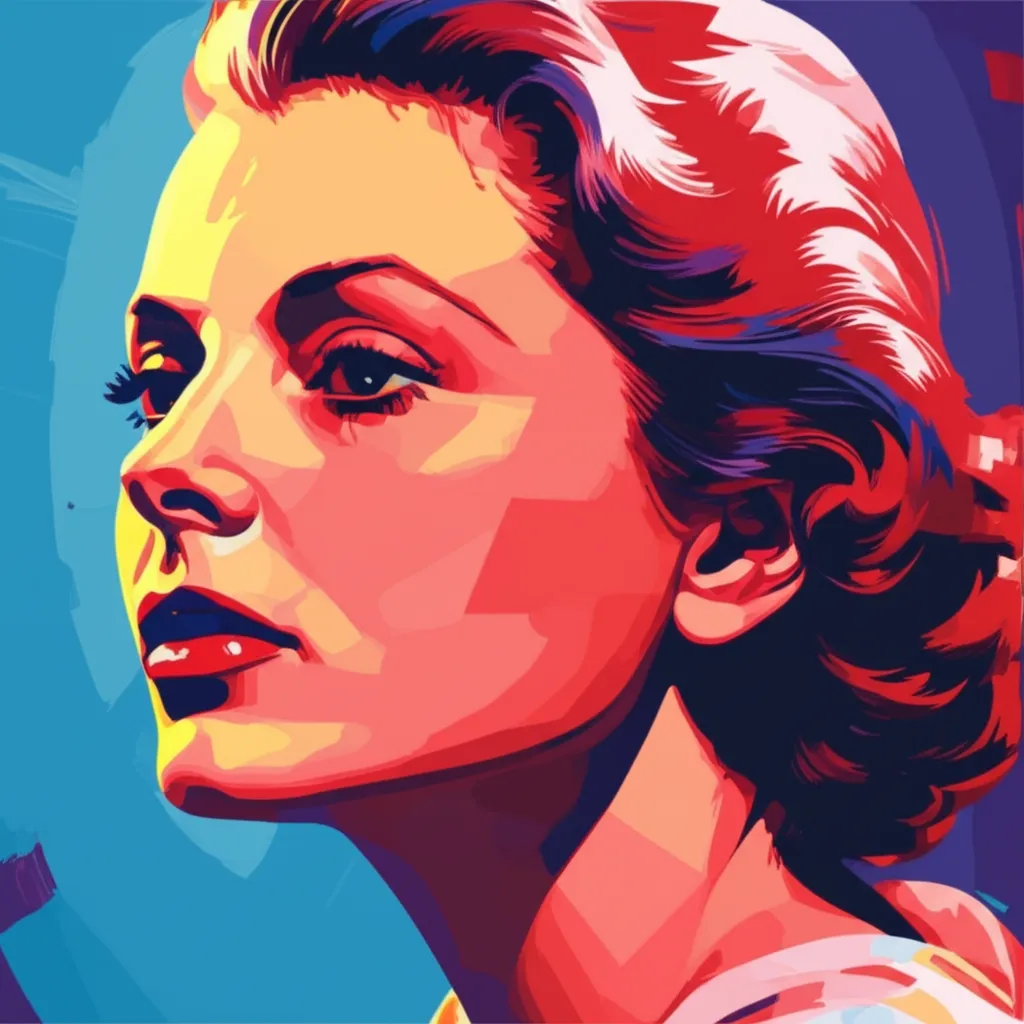 Artistic portrait of Ingrid Bergman