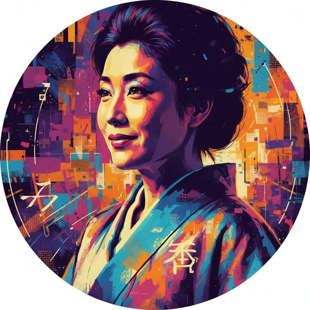 Artistic portrait of Jitsuko Yoshimura