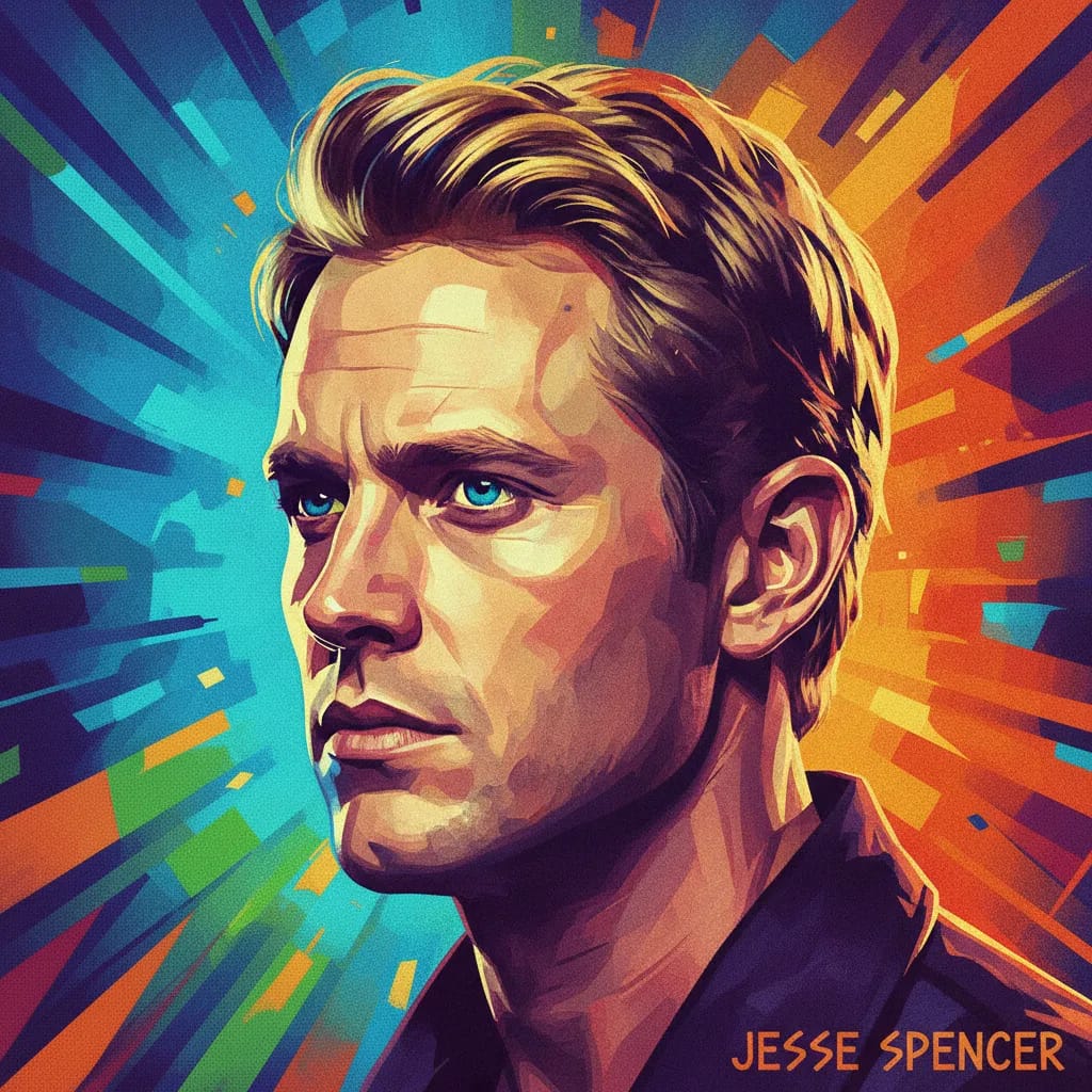 Artistic portrait of Jesse Spencer