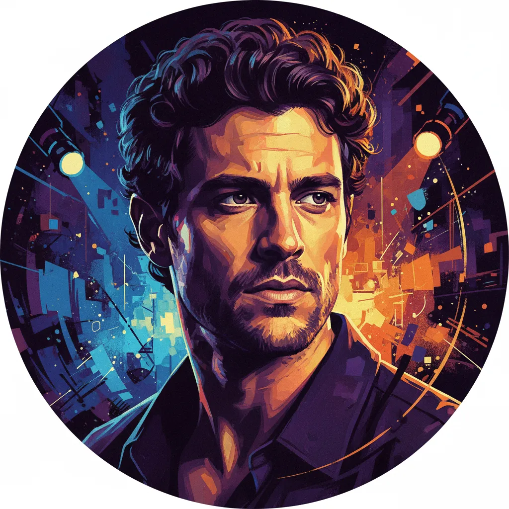 Artistic portrait of Diogo Morgado