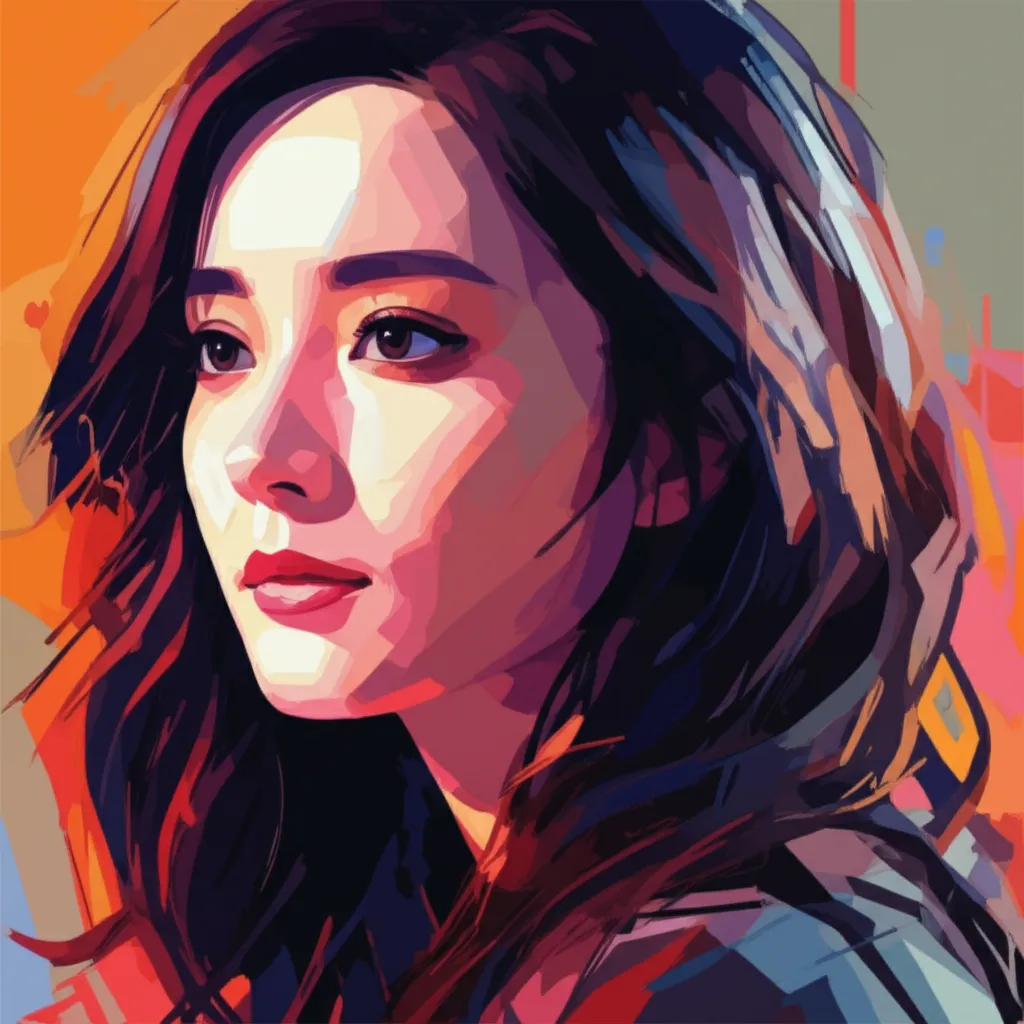 Artistic portrait of Bingbing Li