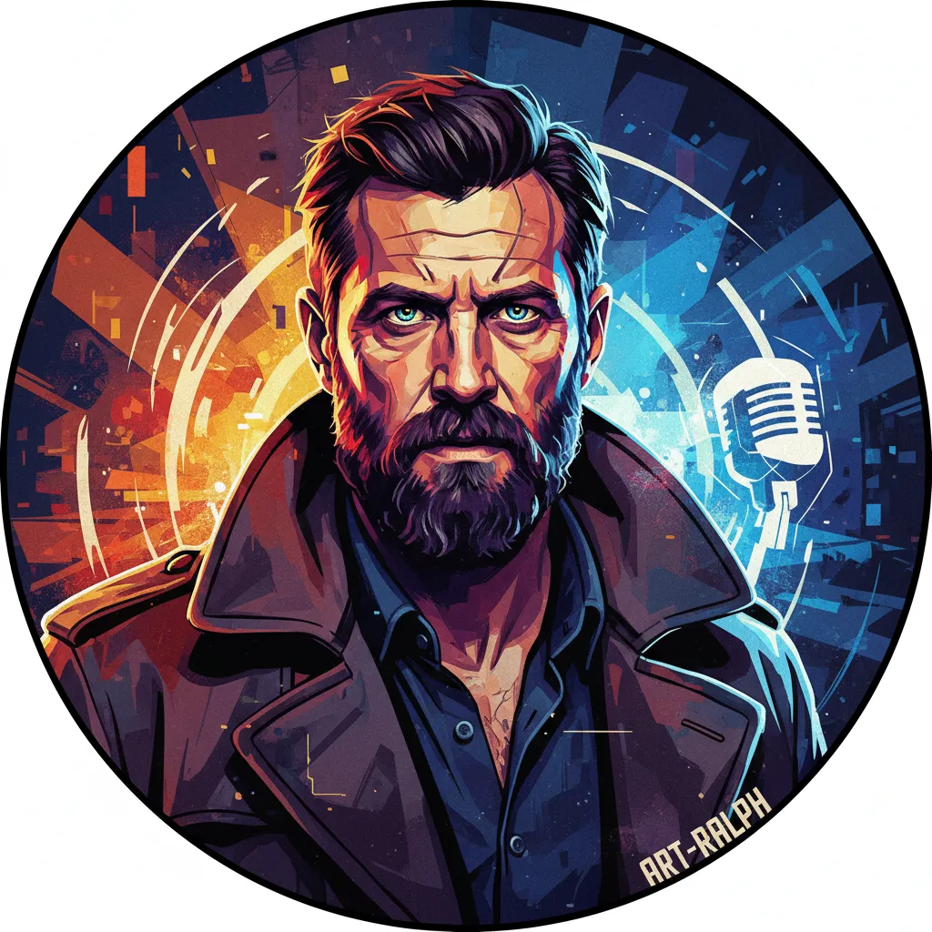 Artistic portrait of Ralph Ineson