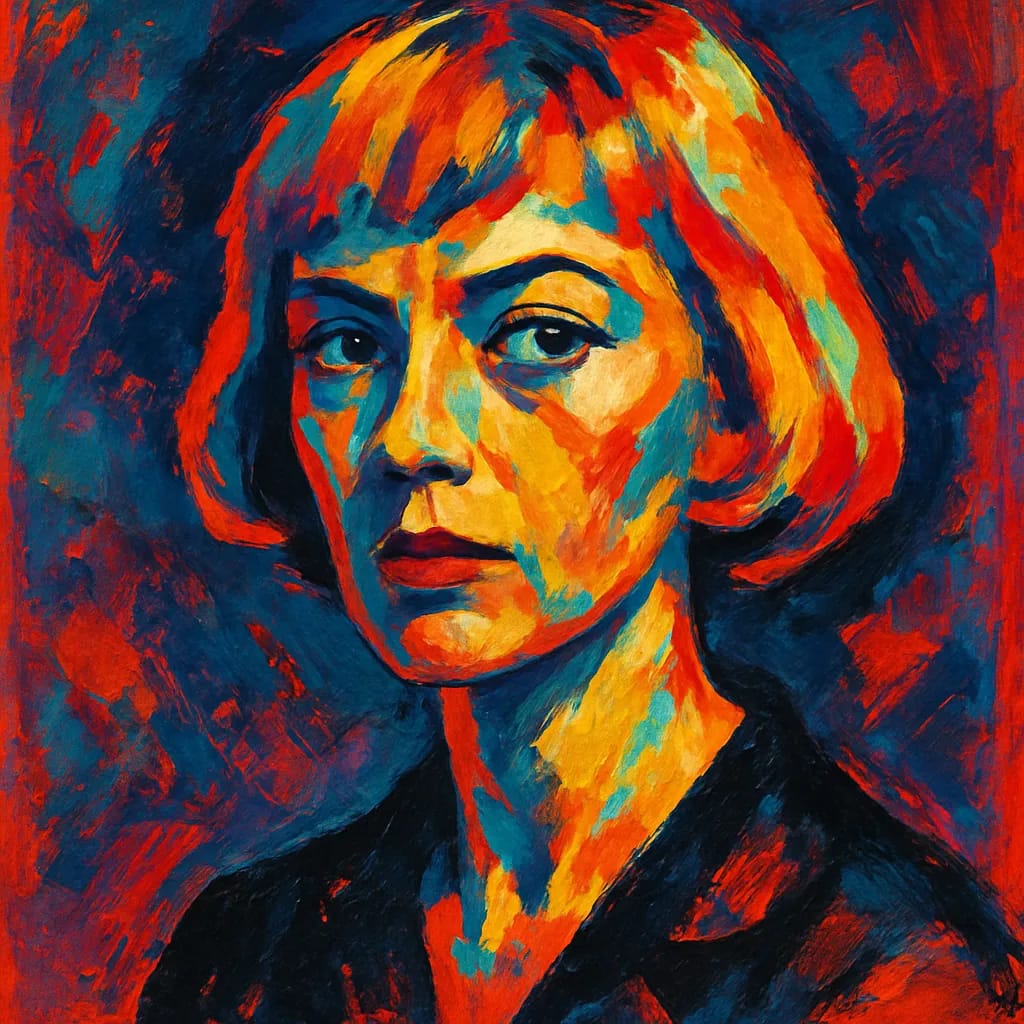 Artistic portrait of Corinne Marchand
