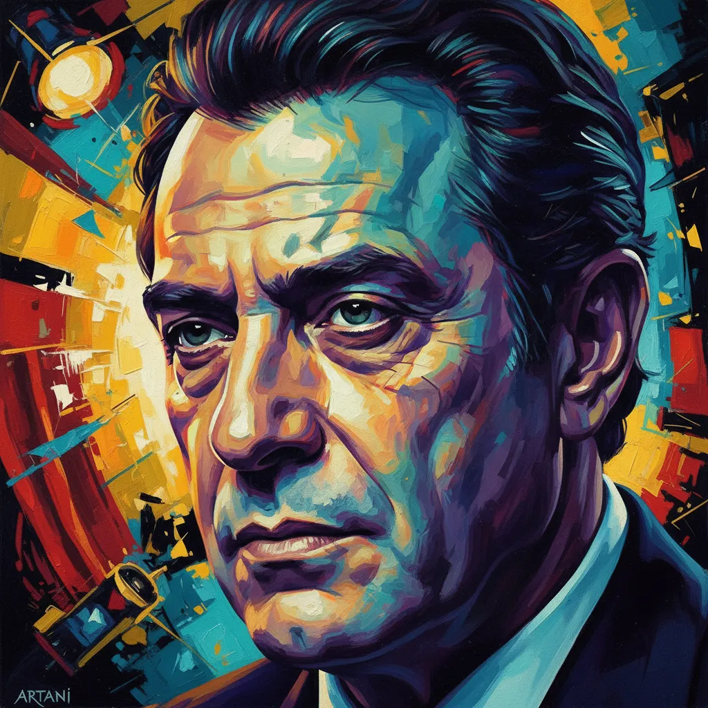 Artistic portrait of Giancarlo Giannini