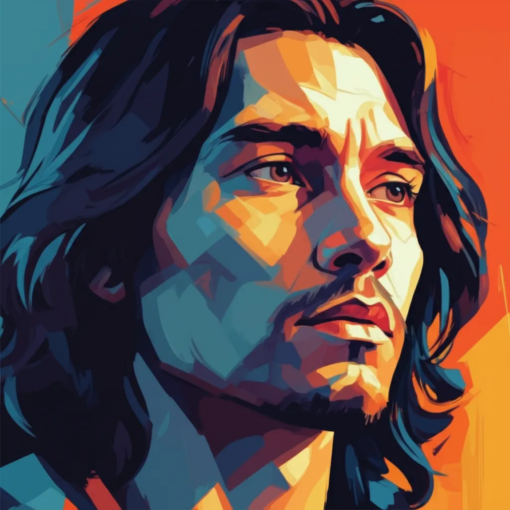 Artistic portrait of Rudy Youngblood