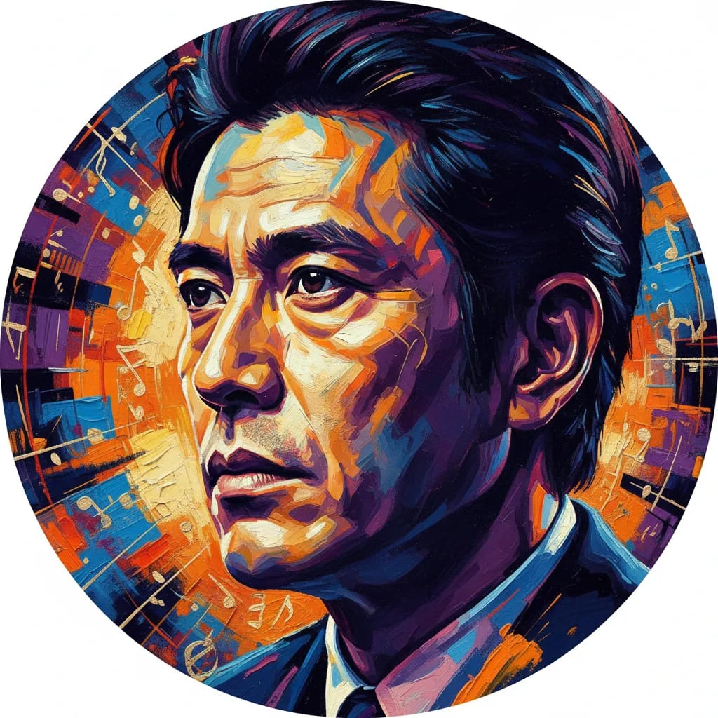 Artistic portrait of Masatoshi Nagase