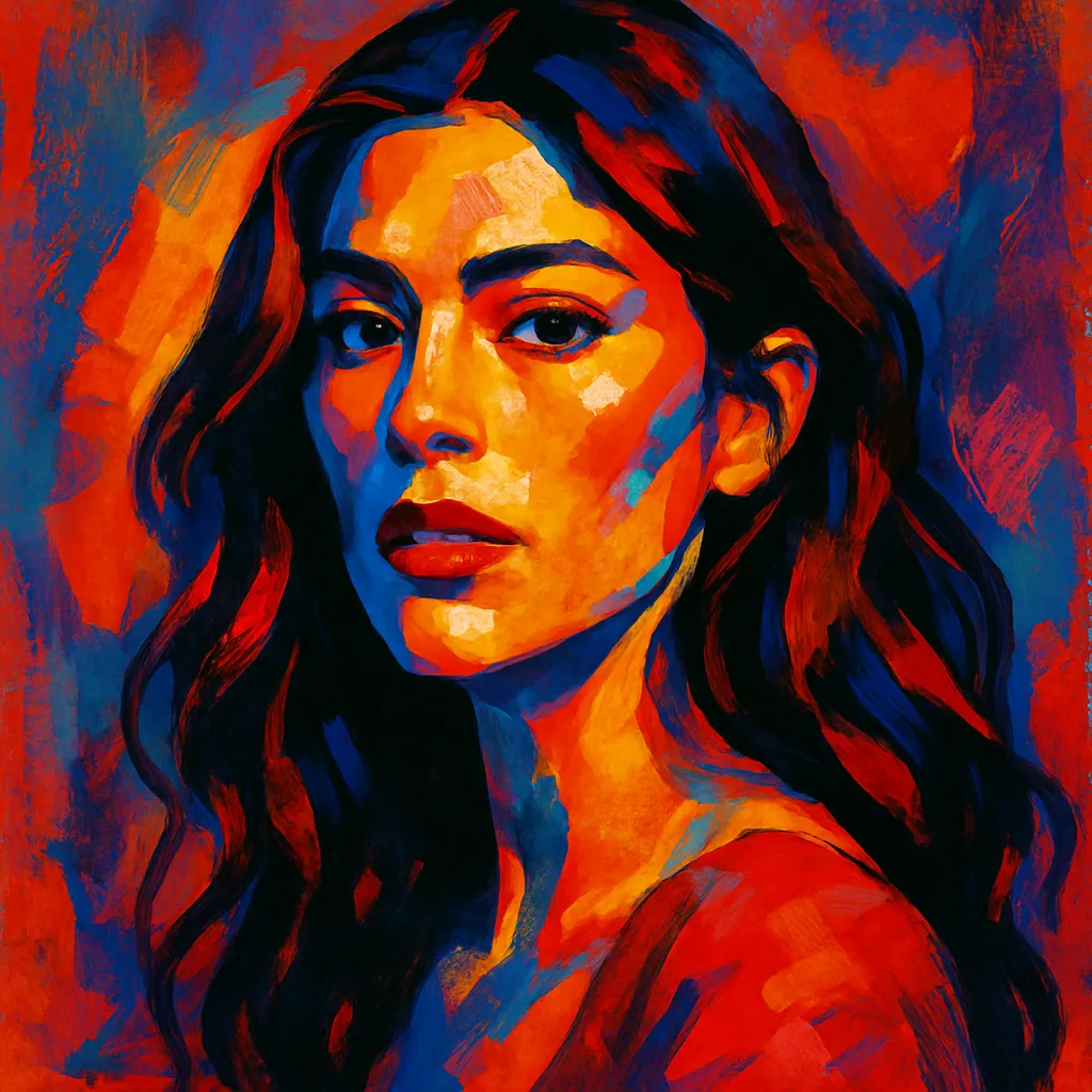 Artistic portrait of Lorenza Izzo