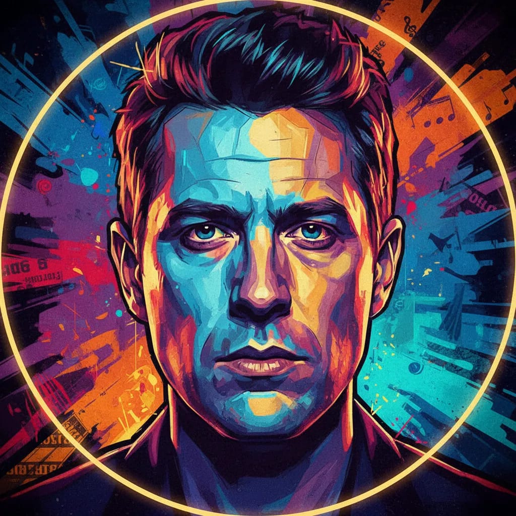 Artistic portrait of Chris Haywood