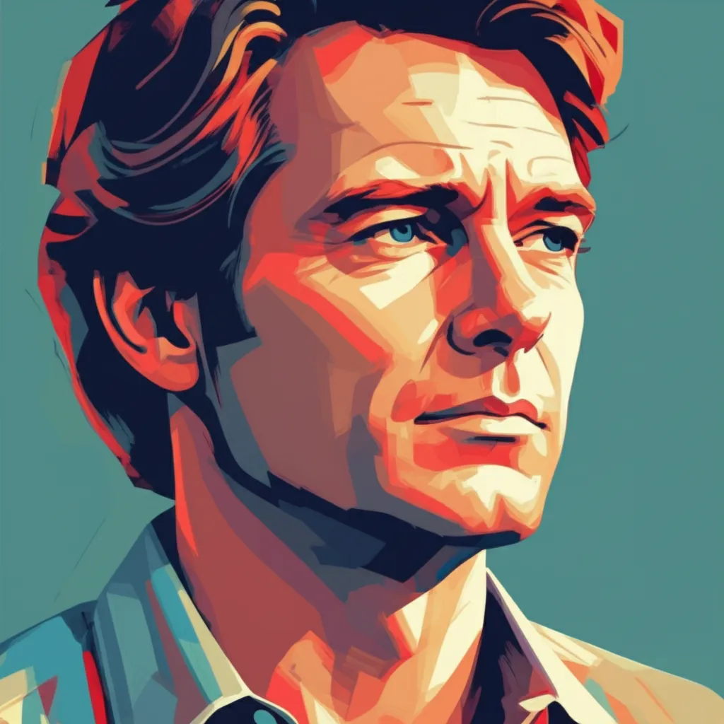 Artistic portrait of Robert Hays