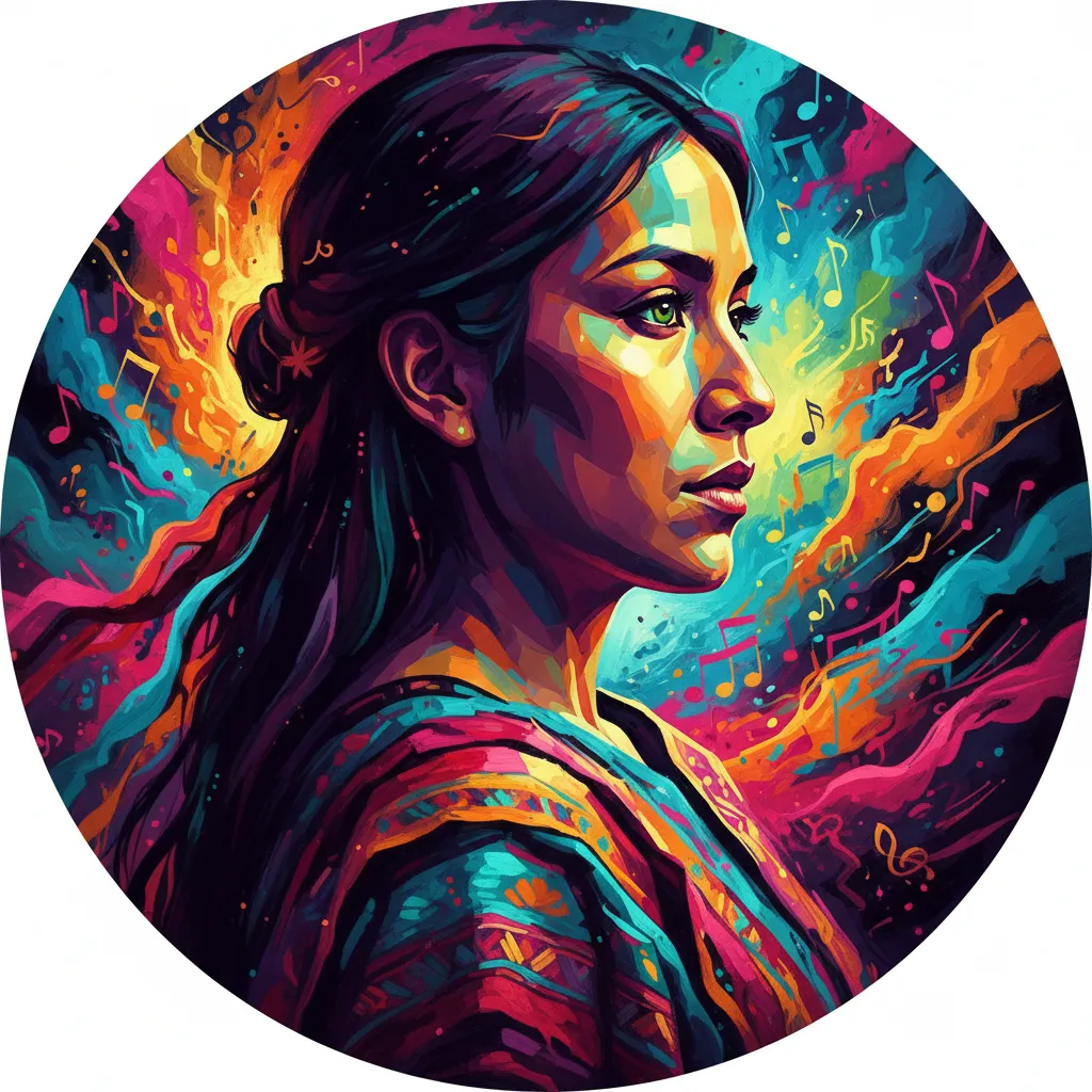 Artistic portrait of Magaly Solier