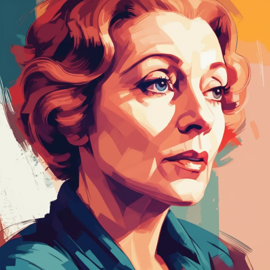 Artistic portrait of Paulette Dubost