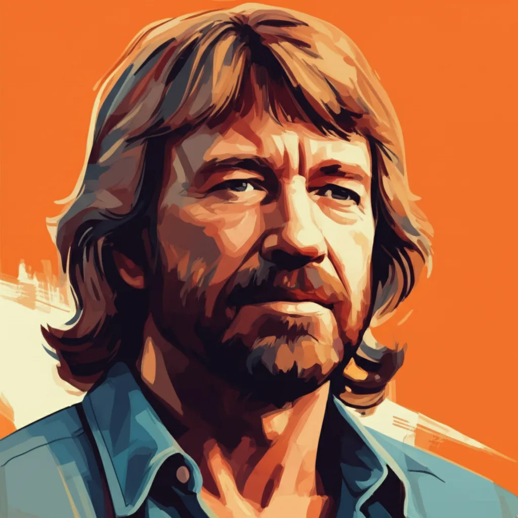 Artistic portrait of Chuck Norris