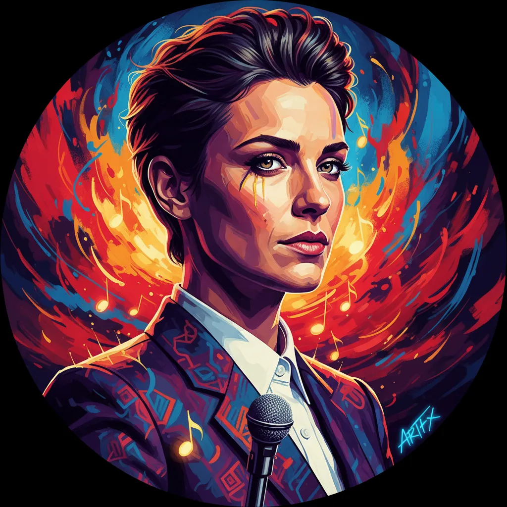 Artistic portrait of Déborah François