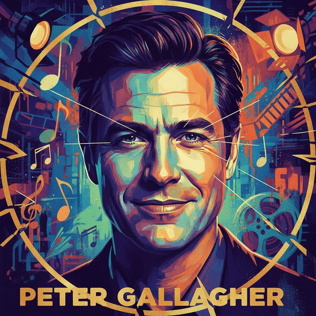 Artistic portrait of Peter Gallagher