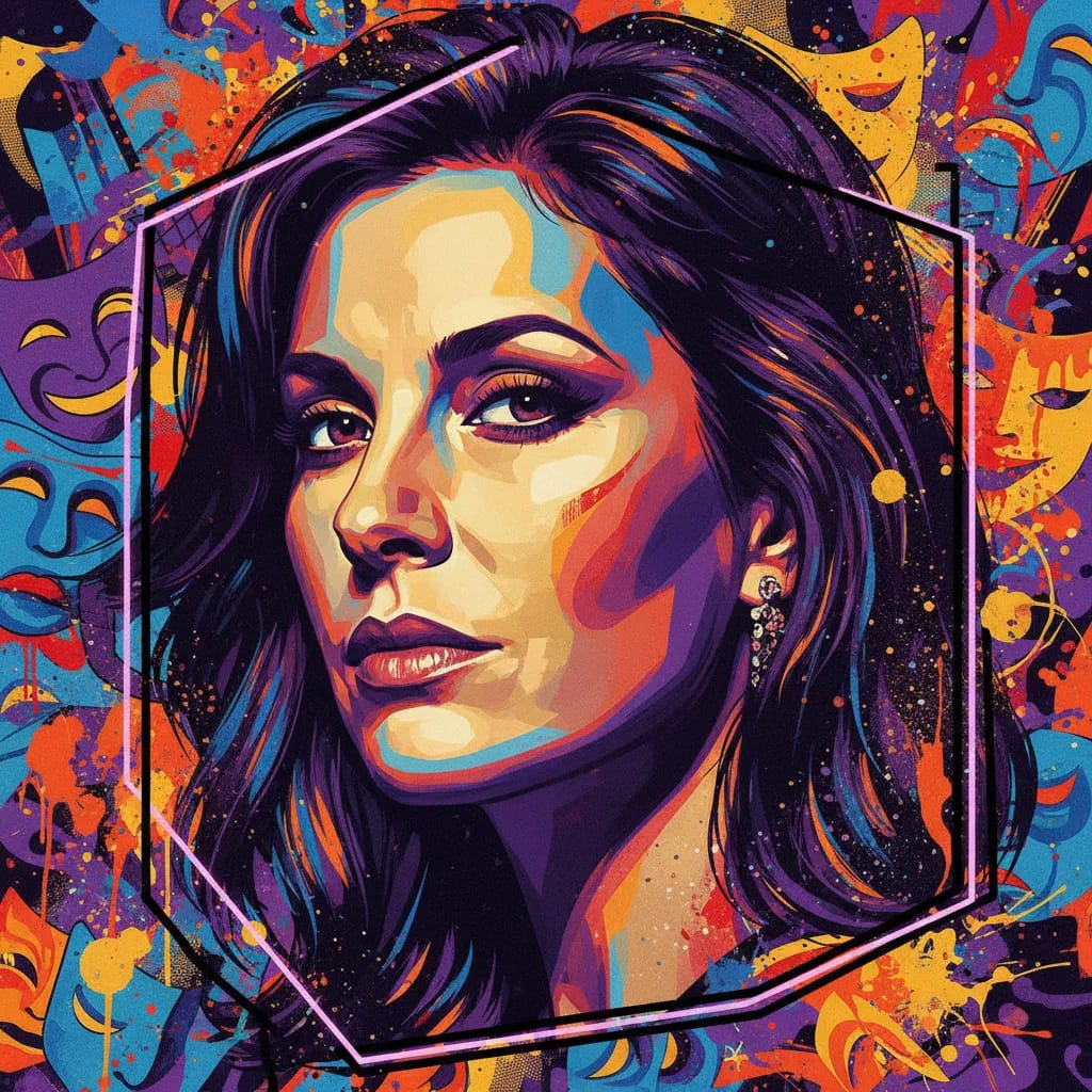 Artistic portrait of Jennifer Bassey