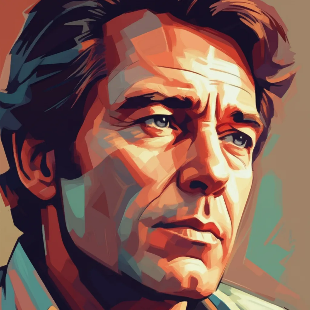 Artistic portrait of John Saxon