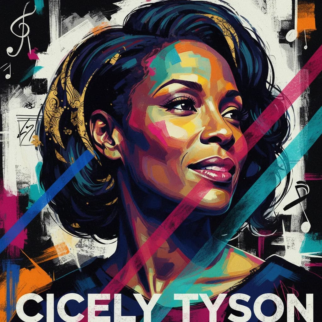 Artistic portrait of Cicely Tyson