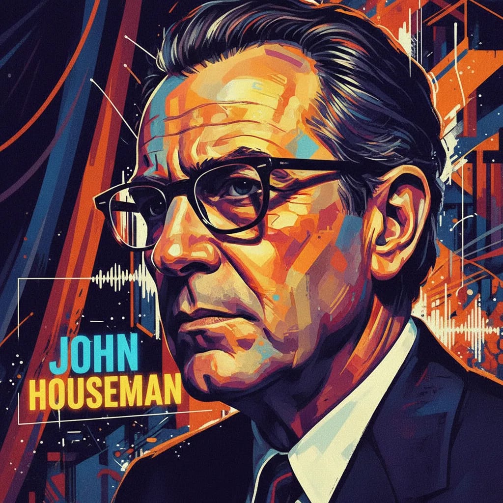 Artistic portrait of John Houseman