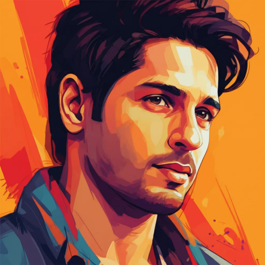Artistic portrait of Sidharth Malhotra