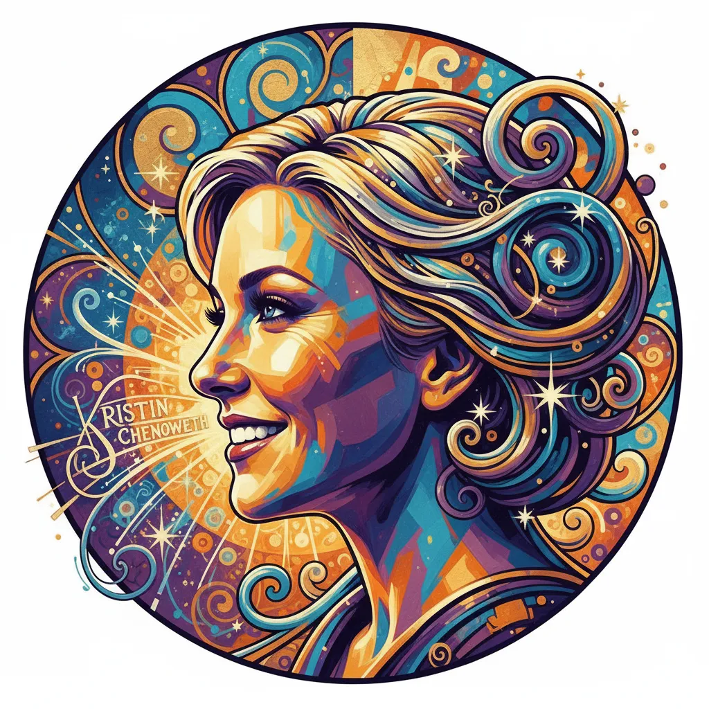 Artistic portrait of Kristin Chenoweth