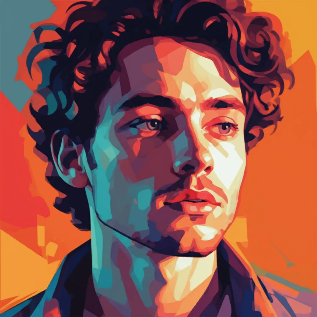 Artistic portrait of Colin Woodell