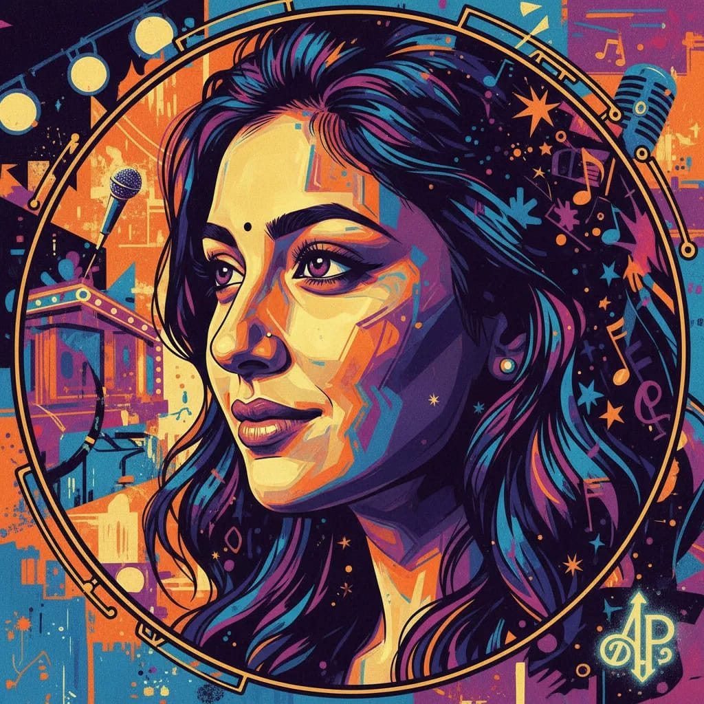 Artistic portrait of Amrita Puri