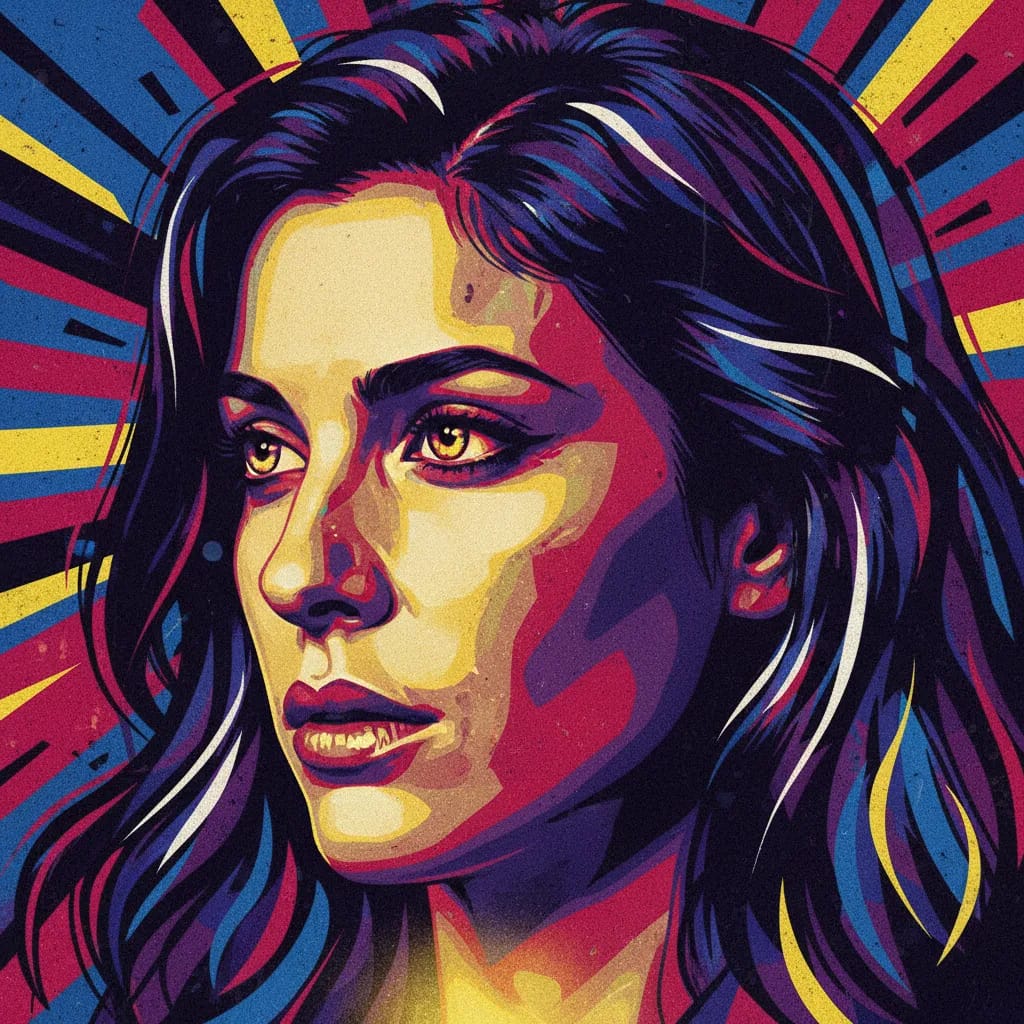 Artistic portrait of Ariadna Gil