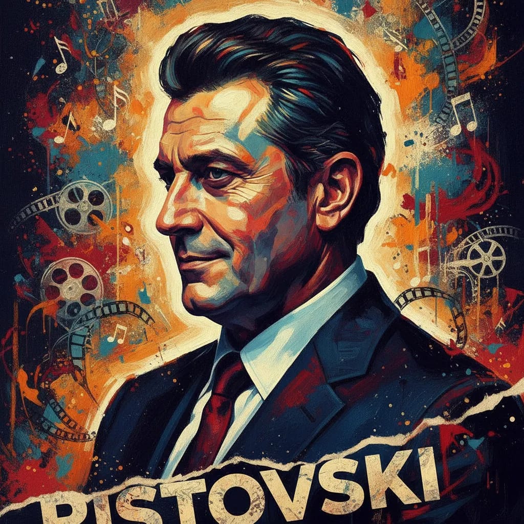Artistic portrait of Lazar Ristovski
