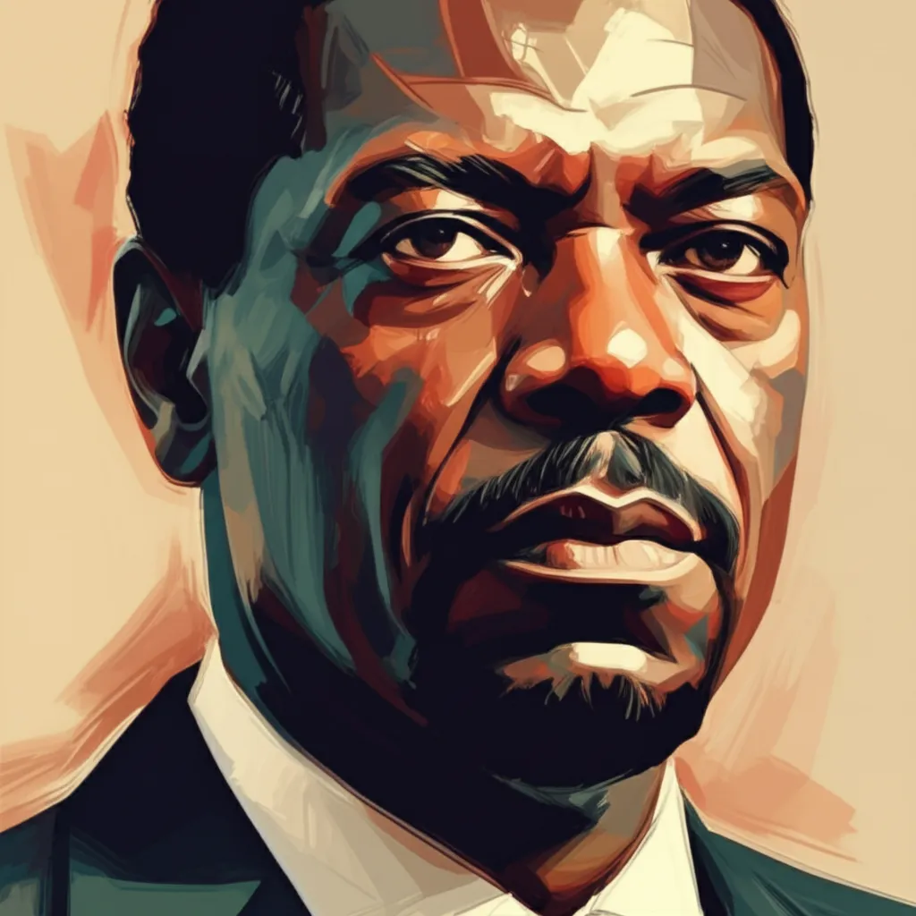 Artistic portrait of Laurence Fishburne