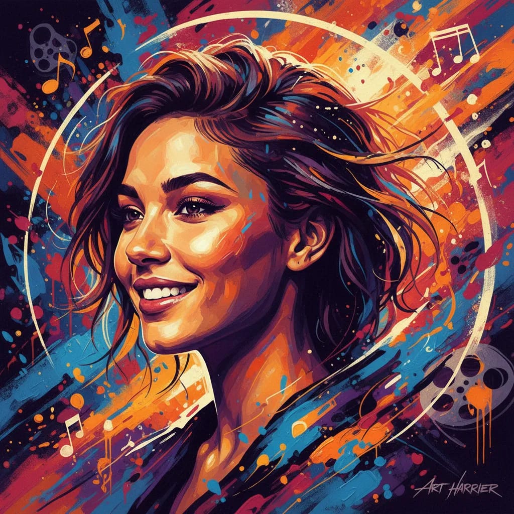 Artistic portrait of Laura Harrier