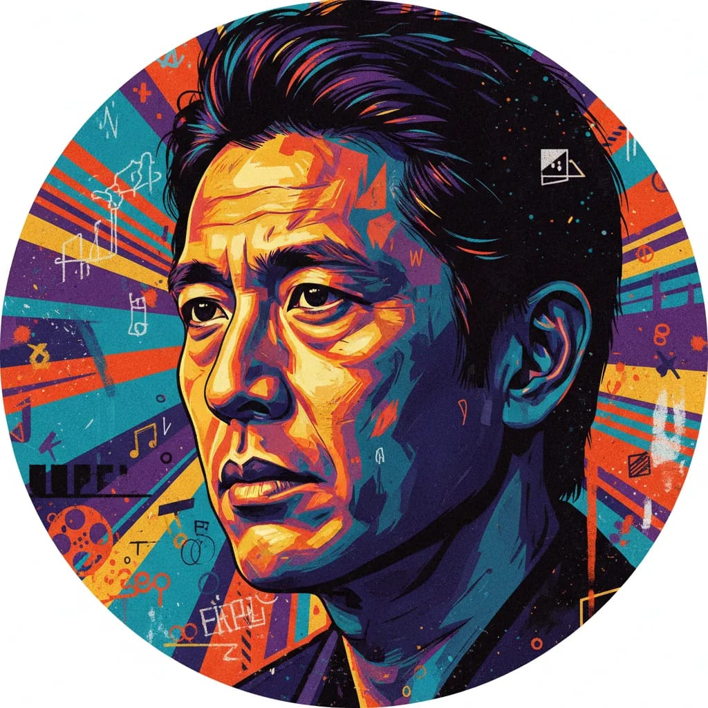 Artistic portrait of Shinji Higuchi