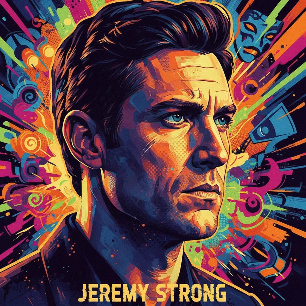 Artistic portrait of Jeremy Strong